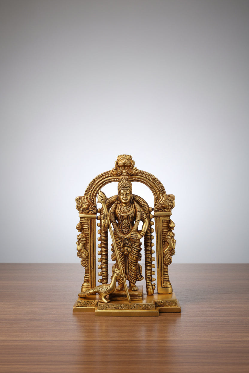 Brass Lord murugan Statue for Temple/Home/Office/Gift Item